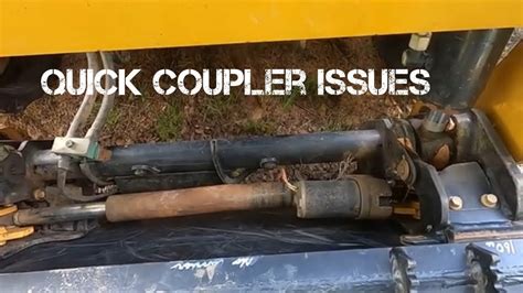 cat hydraulic quick coupler problems